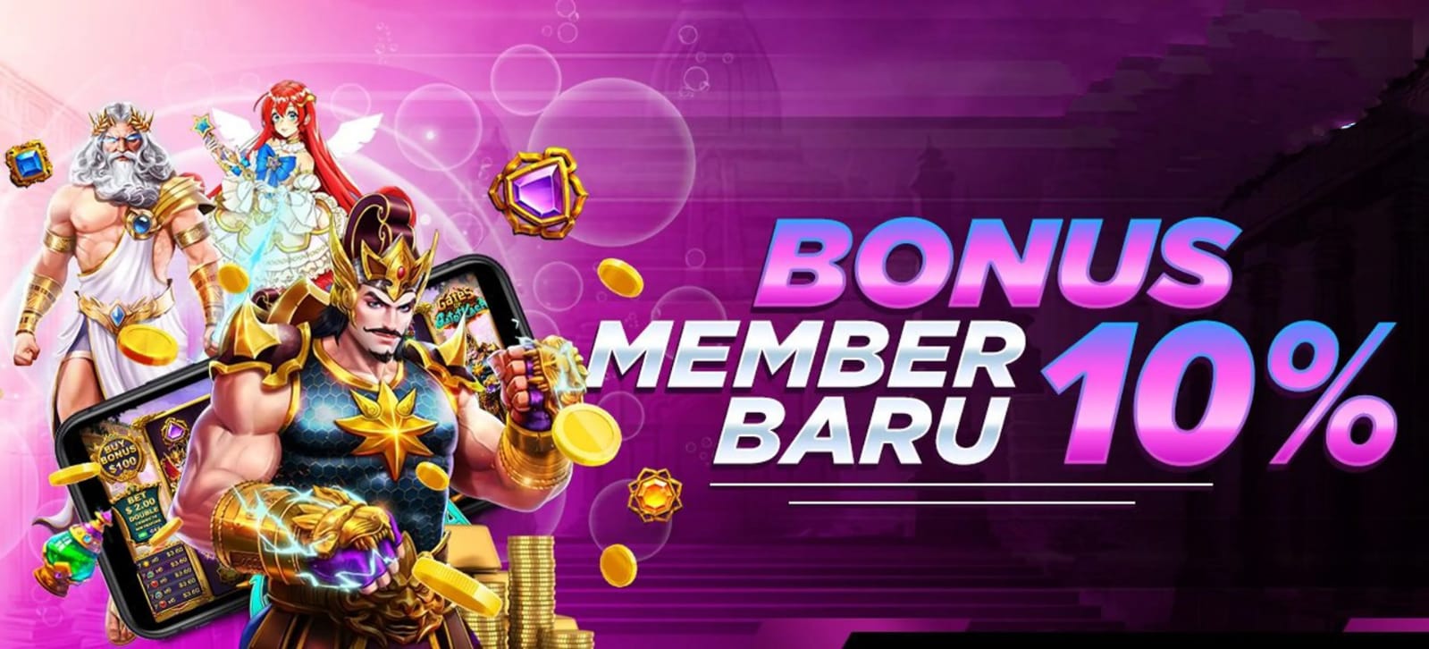 BONUS NEW MEMBER 10%